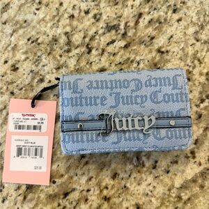 Juicy Couture Wallet Card Holder - Dusty Blue